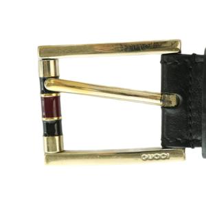 グッチ GUCCI ベルト レザー 80/32 黒 167058・0959 /MI ■OH ■GY12 メンズ