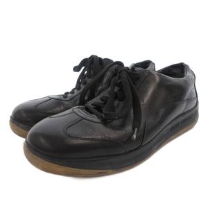 ルイヴィトン LOUIS VUITTON go0073  スニーカー シューズ ローカット レザー モノグラム 7 黒 ブラック /FF ■GY73 メンズ