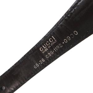 グッチ GUCCI ベルト インターロッキング GGロゴ レザー 黒 ブラック /FF ■GY19 レディース