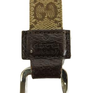 グッチ GUCCI キーホルダー キーリング GGキャンバス レザー 総柄 ロゴ ベージュ 茶色 ブラウン 199919・479292 /XZ ■GY64 メンズ レディース