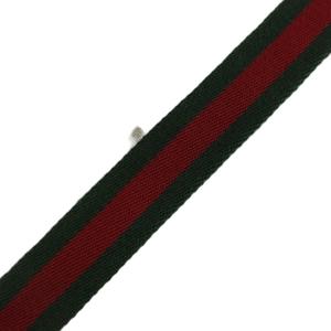 グッチ GUCCI リングベルト キャンバス シェリーライン ロゴ 丸型プレート シルバー金具 緑 グリーン 赤 レッド /XZ ■GY19 メンズ レディース
