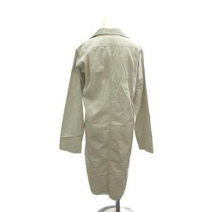 メゾンマルジェラ 4 Maison Margiela 4 シャツワンピース コットン 36 グレー ミモレ丈 無地 長袖 S31CT0656 /YU ■GY69 レディース