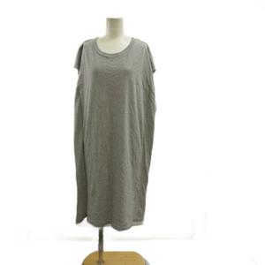 エムエムシックス メゾンマルジェラ MM6 Maison Margiela ノースリーブバックストライプワンピース S グレー ラウンドネック 32CT0865TJ202 /KK ■GY69 レディース