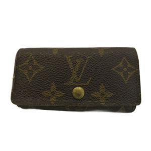 ルイヴィトン LOUIS VUITTON モノグラム ミュルティクレ 4 キーケース 三つ折り 4連 PVC レザー 総柄 茶色 ブラウン /XZ ■GY12 メンズ レディース
