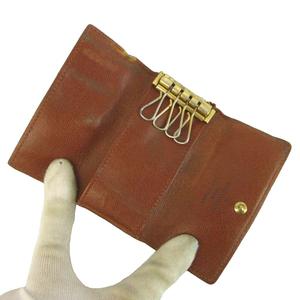 ルイヴィトン LOUIS VUITTON モノグラム ミュルティクレ 4 キーケース 三つ折り 4連 PVC レザー 総柄 茶色 ブラウン /XZ ■GY12 メンズ レディース