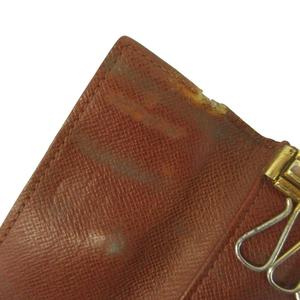 ルイヴィトン LOUIS VUITTON モノグラム ミュルティクレ 4 キーケース 三つ折り 4連 PVC レザー 総柄 茶色 ブラウン /XZ ■GY12 メンズ レディース
