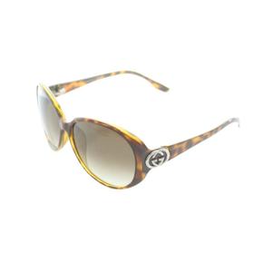 グッチ GUCCI インターロッキングG サングラス 眼鏡 セルフレーム べっ甲柄 59□14-120 茶 ブラウン GG3174 /MI ■OH ■GY03 レディース