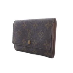 ルイヴィトン LOUIS VUITTON モノグラムポルトモネジップ 二つ折り財布 茶 ブラウン スナップボタン開閉 M61735 /RI ■OS ■GY03 ■OH メンズ レディース