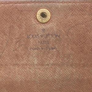 ルイヴィトン LOUIS VUITTON モノグラムポルトモネジップ 二つ折り財布 茶 ブラウン スナップボタン開閉 M61735 /RI ■OS ■GY03 ■OH メンズ レディース