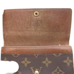 ルイヴィトン LOUIS VUITTON モノグラムポルトモネジップ 二つ折り財布 茶 ブラウン スナップボタン開閉 M61735 /RI ■OS ■GY03 ■OH メンズ レディース