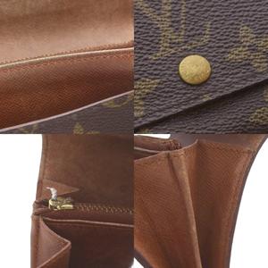 ルイヴィトン LOUIS VUITTON モノグラムポルトモネジップ 二つ折り財布 茶 ブラウン スナップボタン開閉 M61735 /RI ■OS ■GY03 ■OH メンズ レディース