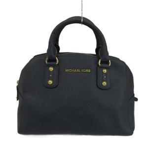 マイケルコース MICHAEL KORS ハンドバッグ ショルダー 2WAY 牛革 サフィアーノレザー ロゴ ゴールド金具 紺 ネイビー /XZ ■GY04 レディース