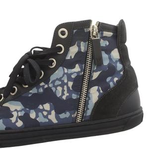 LOUIS VUITTON スニーカー カモフラ 迷彩柄 ハイカット 25㎝ 青