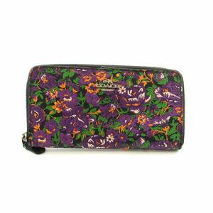 新品未使用 COACH ラウンドファスナー 花柄 長財布 新品未使用 COACH コーチ長財布 ラウンドファスナー