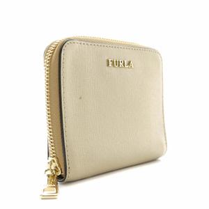 FURLA ゴールド 二つ折り財布 箱付き フルラ FURLA 財布 （ゴールド） -ファッション通販 FASHION WALKER