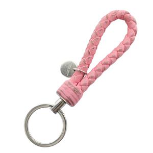 ボッテガ ヴェネタ イントレチャート キーリング キーホルダー ピンク タグ付 ボッテガ ヴェネタ イントレチャート キーリング キーホルダー ピンク