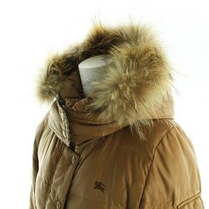【花】BURBERRY BLUE LABEL ダウンジャケット ブラウン バーバリーブルーレーベル BURBERRY BLUE LABEL ダウン