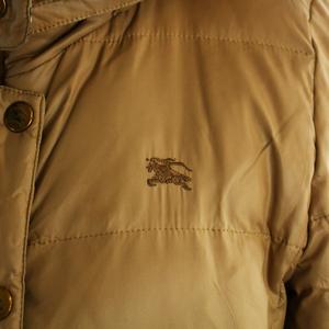 【花】BURBERRY BLUE LABEL ダウンジャケット ブラウン バーバリーブルーレーベル BURBERRY BLUE LABEL ダウン
