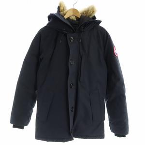 カナダグース CANADA GOOSE CHATEAU PARKA FUSION FIT シャトー パーカ フュージョンフィット ヘリテージ ダウンジャケット コヨーテファー パッチ ロゴ S 紺 ネイビー 3426MA  /MW ■GY18 /MW メンズ