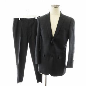 バーバリーブラックレーベル BURBERRY BLACK LABEL スーツ セットアップ 上下 テーラードジャケット パンツ スラックス チェック柄 94-78-175 グレー 51H21-205-07 /AN13 ■GY17 ■MT メンズ