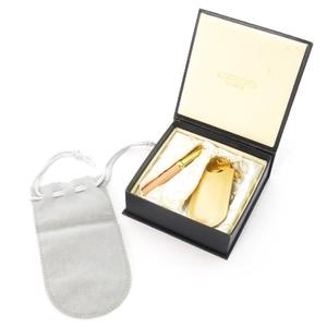 ミキモト MIKIMOTO コスメ 2点セット 手鏡 ミラー キーホルダー 携帯ミラー リップブラシ 携帯リップブラシ ロゴ ワンポイント リリーモチーフ ゴールドカラー ピンク /MN4 ■GY18 レディース