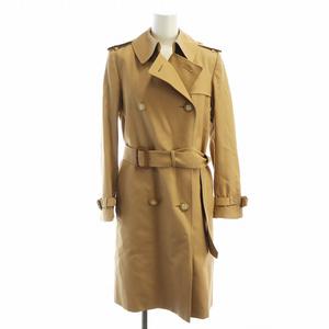 マッキントッシュ ロンドン MACKINTOSH LONDON トレンチコート 長袖 総裏地 ジレ ライナー付き ダブル 長袖 チェック柄 36 S ベージュ ■GY18 /MQ レディース