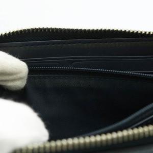 コーチ COACH ホース アンド キャリッジ プリント スリム アコーディオン 長財布 PVC レザー ラウンドファスナー 総柄 ロゴ 青 ブルー A2048 /XZ ■GY13 メンズ レディース