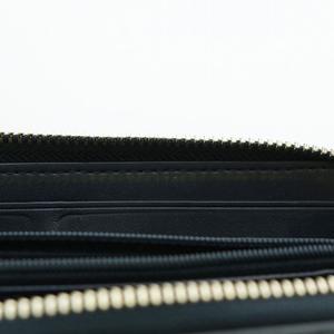 コーチ COACH ホース アンド キャリッジ プリント スリム アコーディオン 長財布 PVC レザー ラウンドファスナー 総柄 ロゴ 青 ブルー A2048 /XZ ■GY13 メンズ レディース