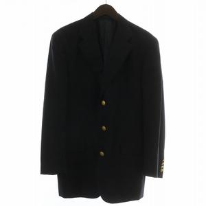 チャップス CHAPS ラルフローレン RALPH LAUREN テーラードジャケット ブレザー シングル 3B 背抜き 肩パッド 金ボタン 96-84-180 XL 紺 ネイビー /XZ ■GY18 メンズ