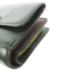 コーチ COACH ストゥディオ 二つ折り財布 ウォレット 小銭入れあり レザー 革 プッシュロック開閉 ロゴ 緑 グリーン C6727 /CK25 ■GY18 レディース