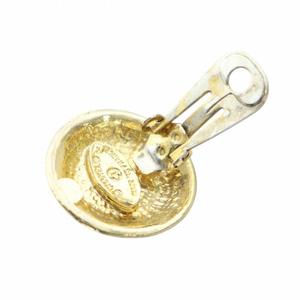 シャネル CHANEL イヤリング アクセサリー 両耳用 デザインパール ココマーク ロゴ クリップ式 黒 ブラック ゴールド色 ■GY18 /MQ レディース