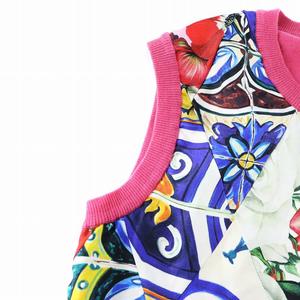 DOLCE & GABBANA フラワープリント タンクトップシルク