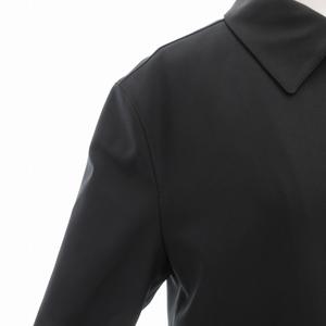 グッチ GUCCI ヴィンテージ ステンカラー コート ミドル 比翼 裏地GG柄 38 黒 ブラック 214-0268-3951 /GV ■GY18 レディース