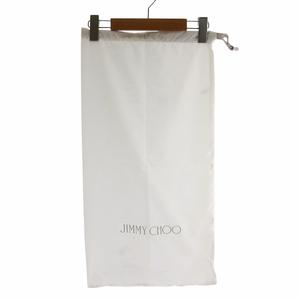 ジミーチュウ JIMMY CHOO ロングブーツ レザー ラウンドトゥ サイドジップ ロゴ ゴールド金具 36 23cm 黒 ブラック /XZ ■GY18 レディース