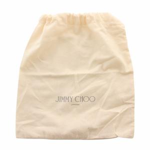ジミーチュウ JIMMY CHOO パンプス レザー パイソン型押し 総柄 リボン 水玉 ドット柄 ロゴ 35.5 22.5cm ベージュ 黒 ブラック /XZ ■GY18 レディース