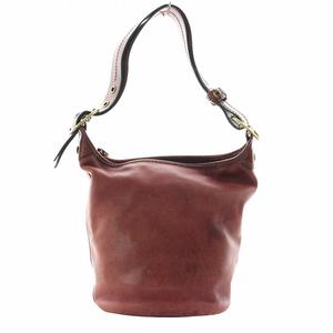 コーチ COACH ショルダーバッグ レザー 内側チェック柄 ロゴ 赤 レッド 11422 /XZ ■GY18 レディース