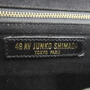 【人気モデル】ブラックレザーハンドバック25㎝未使用新品（キー＆クシュレット付） 未使用品 49アベニュー ジュンコシマダ 49AV. junko shimada