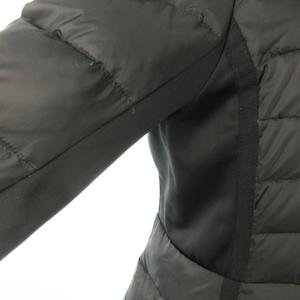 フィラ FILA GOLF ダウンコート フーディ ジップアップ 切替 ロゴ スポーツ ゴルフ M 黒 ブラック /AO16 ■GY11 レディース
