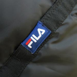 フィラ FILA GOLF ダウンコート フーディ ジップアップ 切替 ロゴ スポーツ ゴルフ M 黒 ブラック /AO16 ■GY11 レディース
