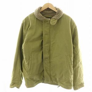 ワイパー WAIPER NAVY DEPARTMENT N-1デッキジャケット ミリタリージャケット アウター ボア チンストラップ カーキ 42 17WP01 /MP ■GY18 メンズ