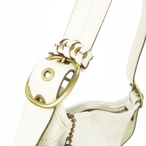 COACHホワイトレザーショルダーバッグ COACH ホワイトレザー ショルダーバッグ