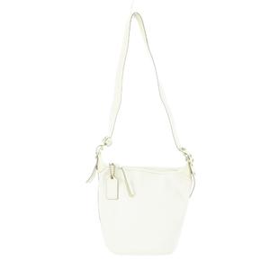 COACHホワイトレザーショルダーバッグ 良品✨【COACH】コーチ ワンショルダーバッグ y2k ホワイト