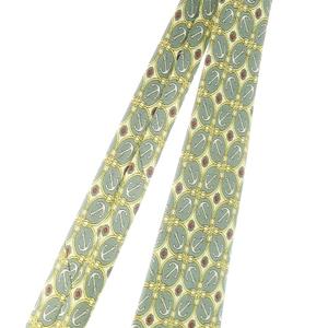 グッチ GUCCI ネクタイ レギュラー シルク 絹 アンカーチェーン 総柄 緑 グリーン /CK24 ■GY11 メンズ