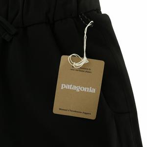 未使用品 パタゴニア Patagonia ウィメンズ テルボンヌ ジョガーズ ジョガーパンツ イージー ロゴ S 黒 ブラック 24595 /XZ ■GY40 レディース