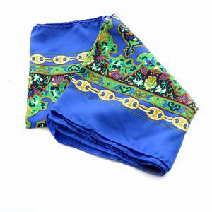 セリーヌ CELINE スカーフ バンダナ ストール シルク 絹 ロゴ 総柄 青 ブルー 緑 グリーン 黄 イエロー オレンジ マルチカラー /MP ■GY18 メンズ レディース