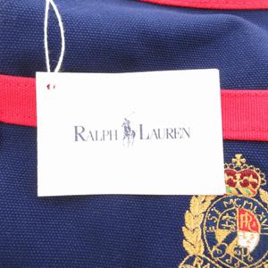 未使用品 ラルフローレン RALPH LAUREN ポーチ エンブレム ロゴ刺繍 