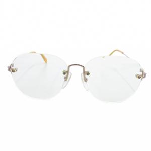 バレンシアガ BALENCIAGA 眼鏡 メガネ リムレス ツーポイント  53□15-135 シルバーカラー B5-9491 /UO ■GY18 メンズ レディース