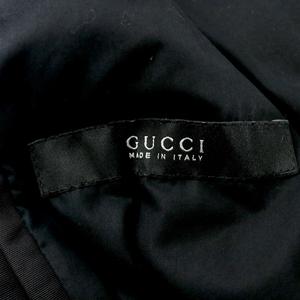 グッチ GUCCI ダウンジャケット アウター ブルゾン スタンドネック フルジップ 総裏地 イタリア製 46 S 黒 ブラック /MP ■GY17 メンズ