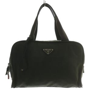 PRADA　ハンドバッグ　三角プレート　三角ロゴ ナイロン　緑　青 PRADA プラダ ナイロン ハンドバッグ トートバッグ 三角ロゴ