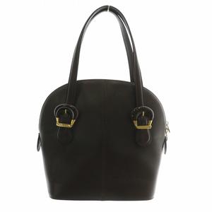 ミラショーン mila schon ハンドバッグ トート レザー ロゴ 茶色 ブラウン /XZ ■GY18 レディース